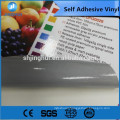 Semi-removable 1.07*50m 10mic 450g Paper clear glue self adhesive vinyl for cal for advertisement